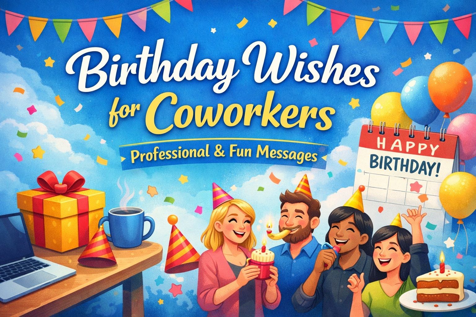 150+ Birthday Wishes for Coworkers: Wishes Professional & Fun Messages to Make Every Colleague Feel Valued