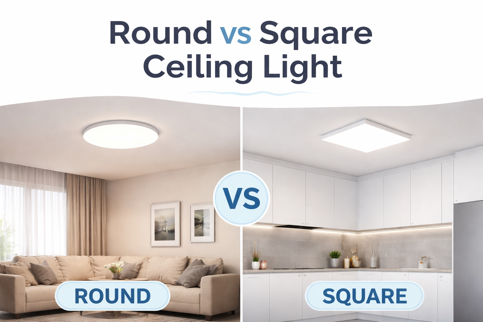Round vs Square Ceiling Light: Which Looks Better at Home?